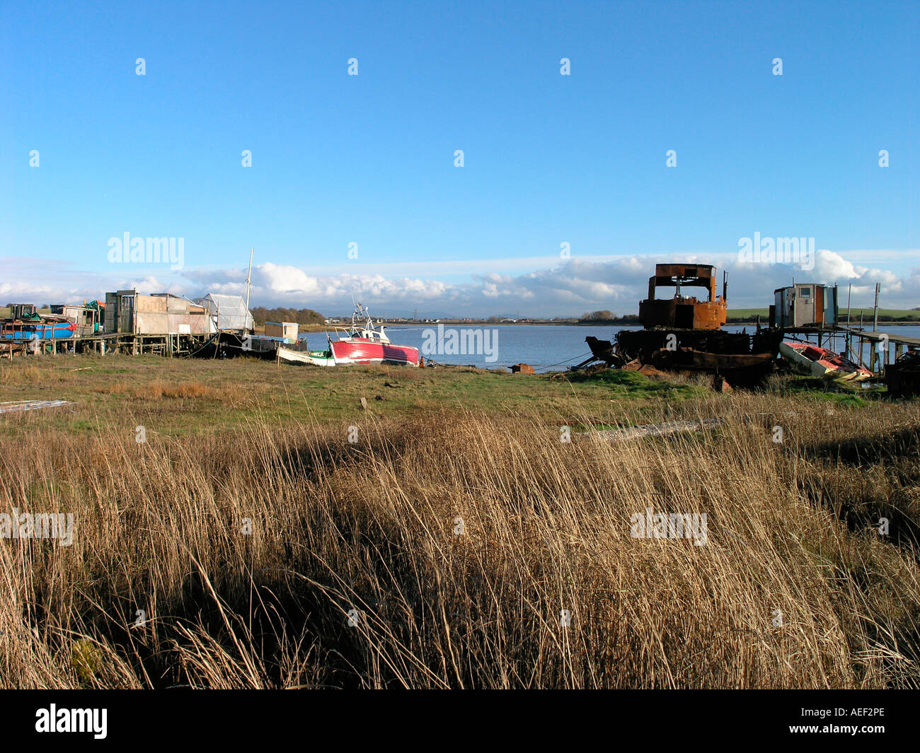 Wyre sul fiume Tagliamento a Skippool, Thornton, Lancashire Foto Stock