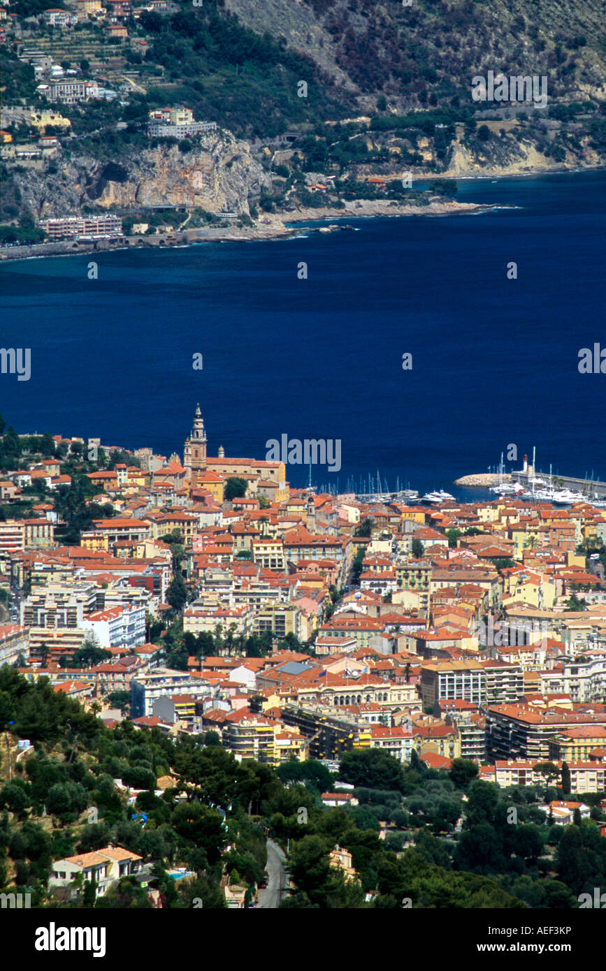 Menton Alpes-Maritimes 06 Cote d Azur Riviera francese PACA FRANCIA Foto Stock