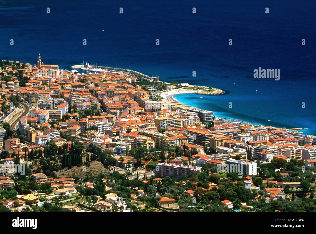 Menton Alpes-Maritimes 06 Cote d Azur Riviera francese PACA FRANCIA Foto Stock