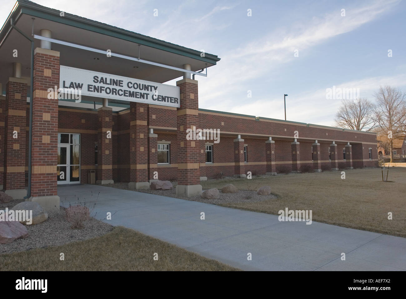 Soluzione salina County Sheriff s Office Wilber Nebraska USA Foto Stock