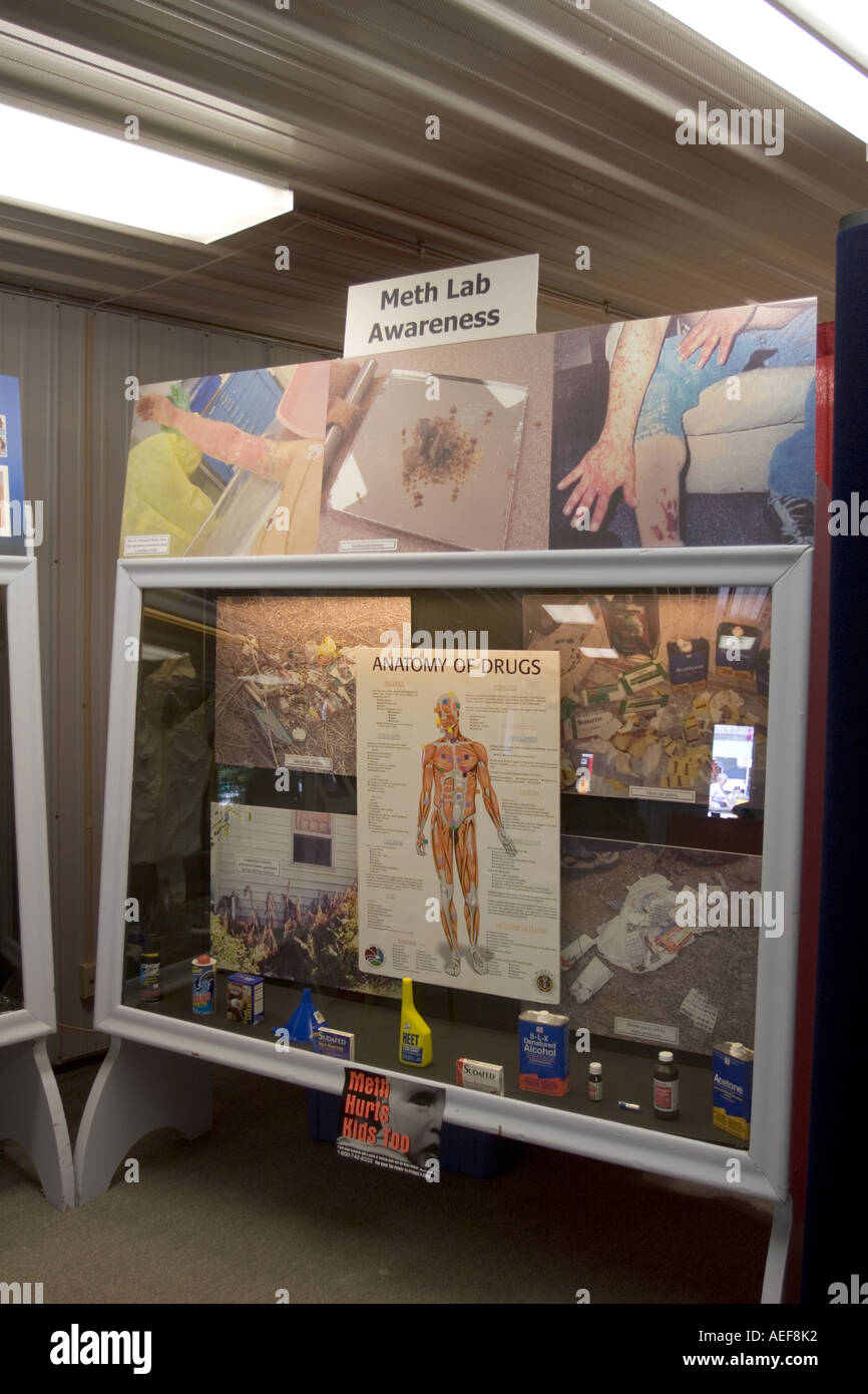 Met lab display Nebraska pattuglia di stato visualizzato durante il Nebraska State Fair Foto Stock