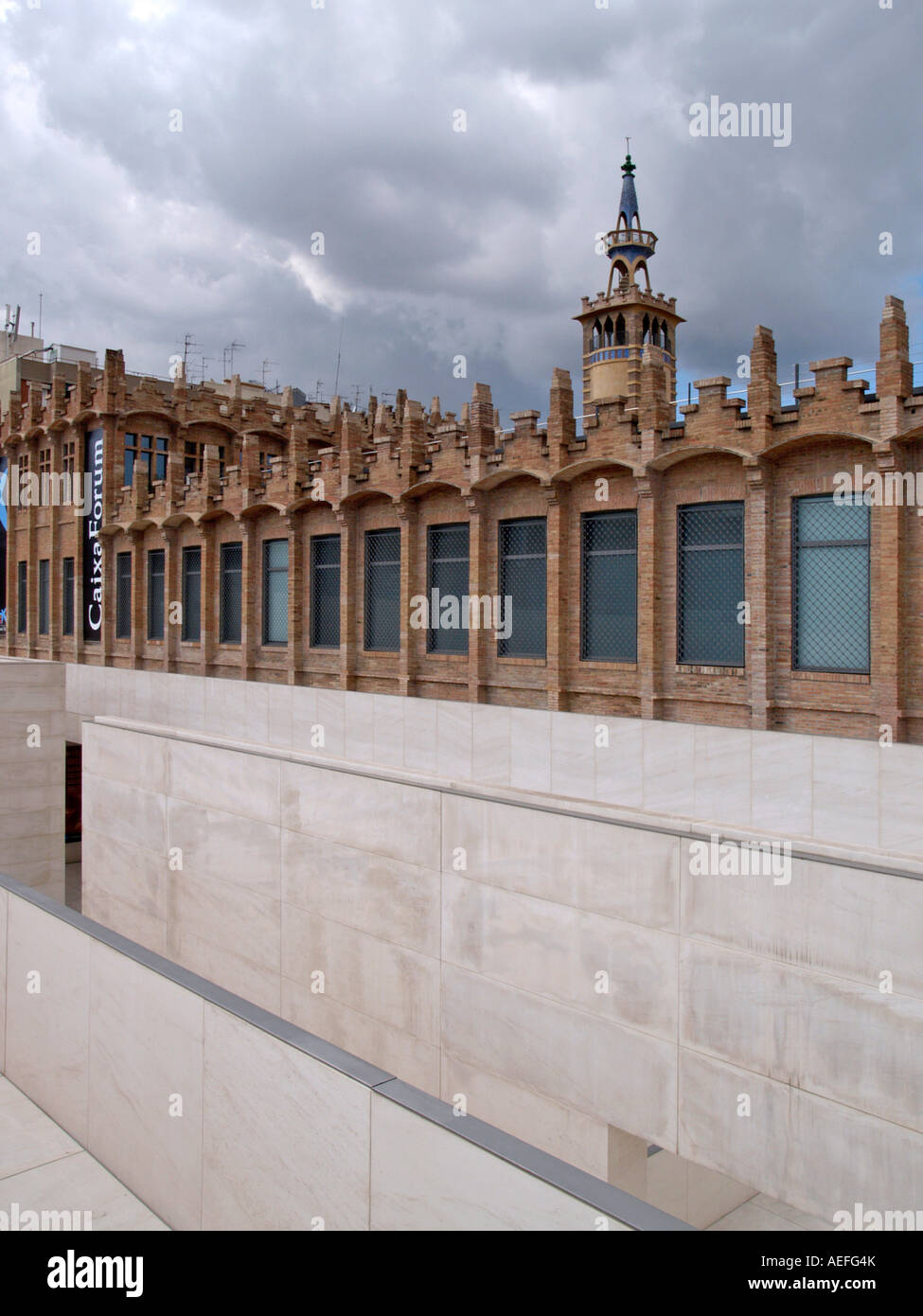 Caixaforum edificio, Barcelona Foto Stock