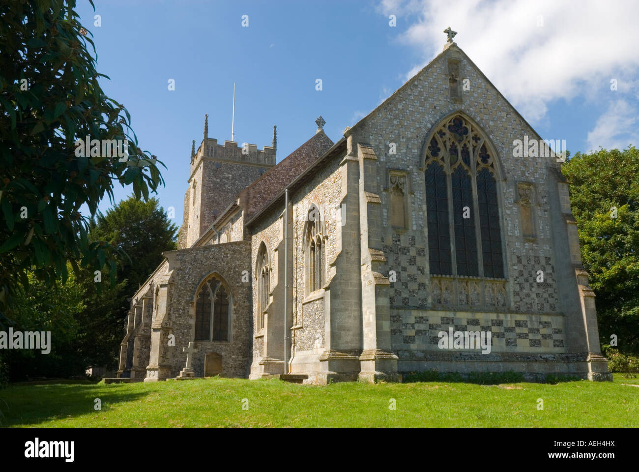 Chiesa di tutti i Santi - Burnham Thorpe Foto Stock