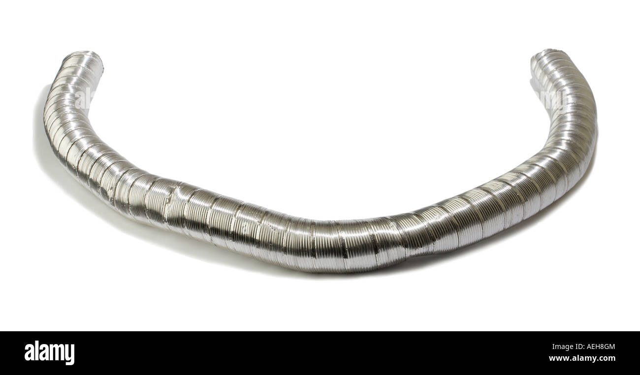 Metallo canna fumaria tubazioni Foto Stock