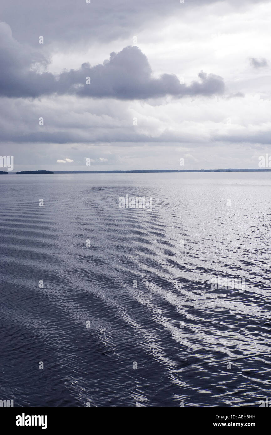 Il fiume Pielisjoki nella città di Joensuu Finlandia Foto Stock