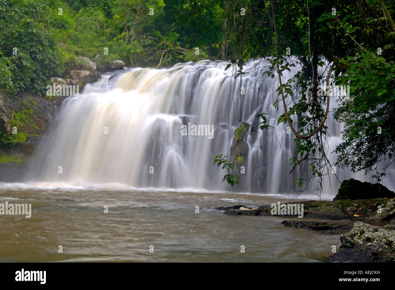 Khao Yai Thailandia NP Haew Sai cascata Foto Stock