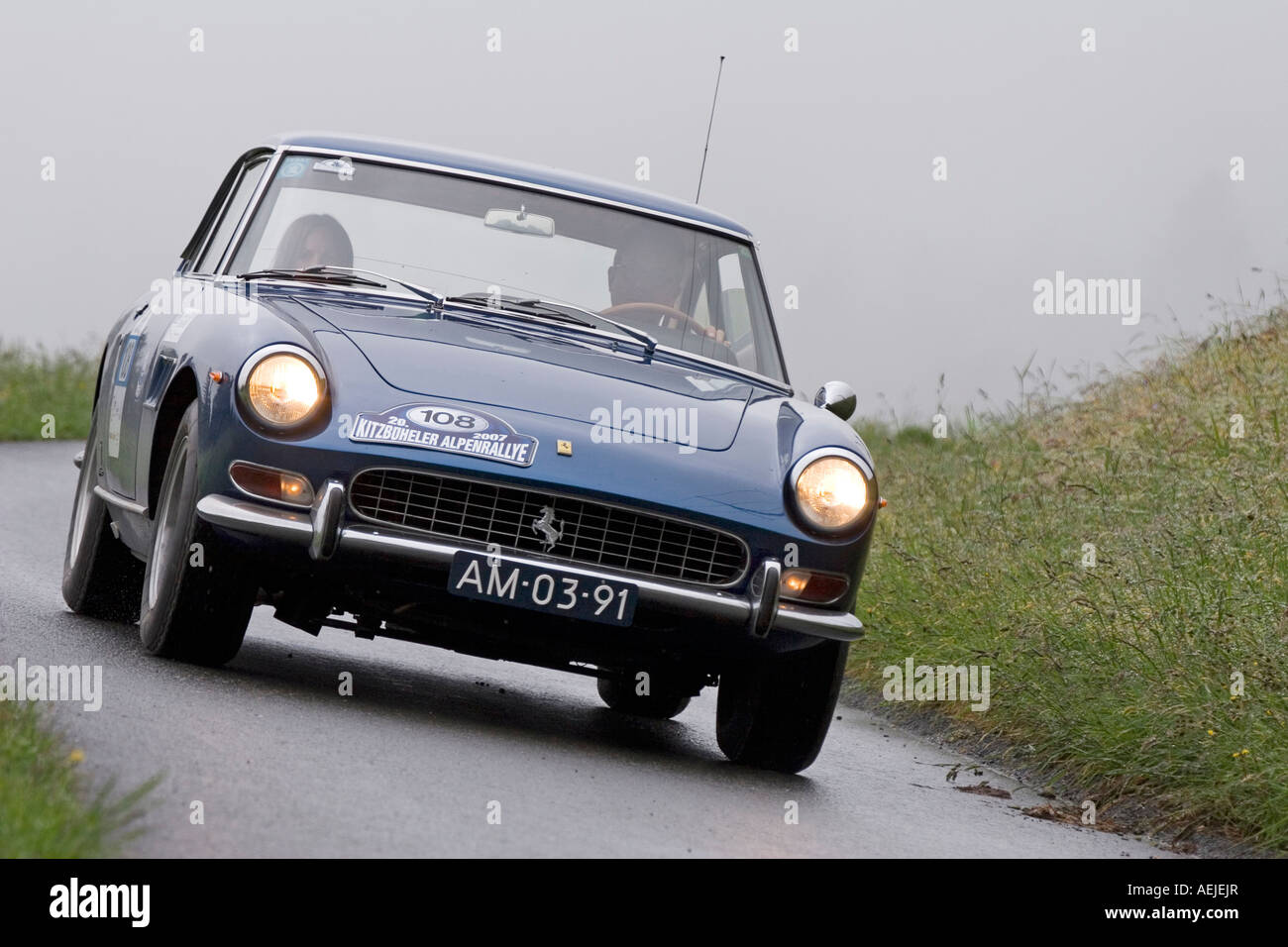 Ferrari 330 GT 2+2 II, Anno di costruzione 1966, Alpi Rallye 2007, Kitzbuehel, Tirolo, Austria Foto Stock