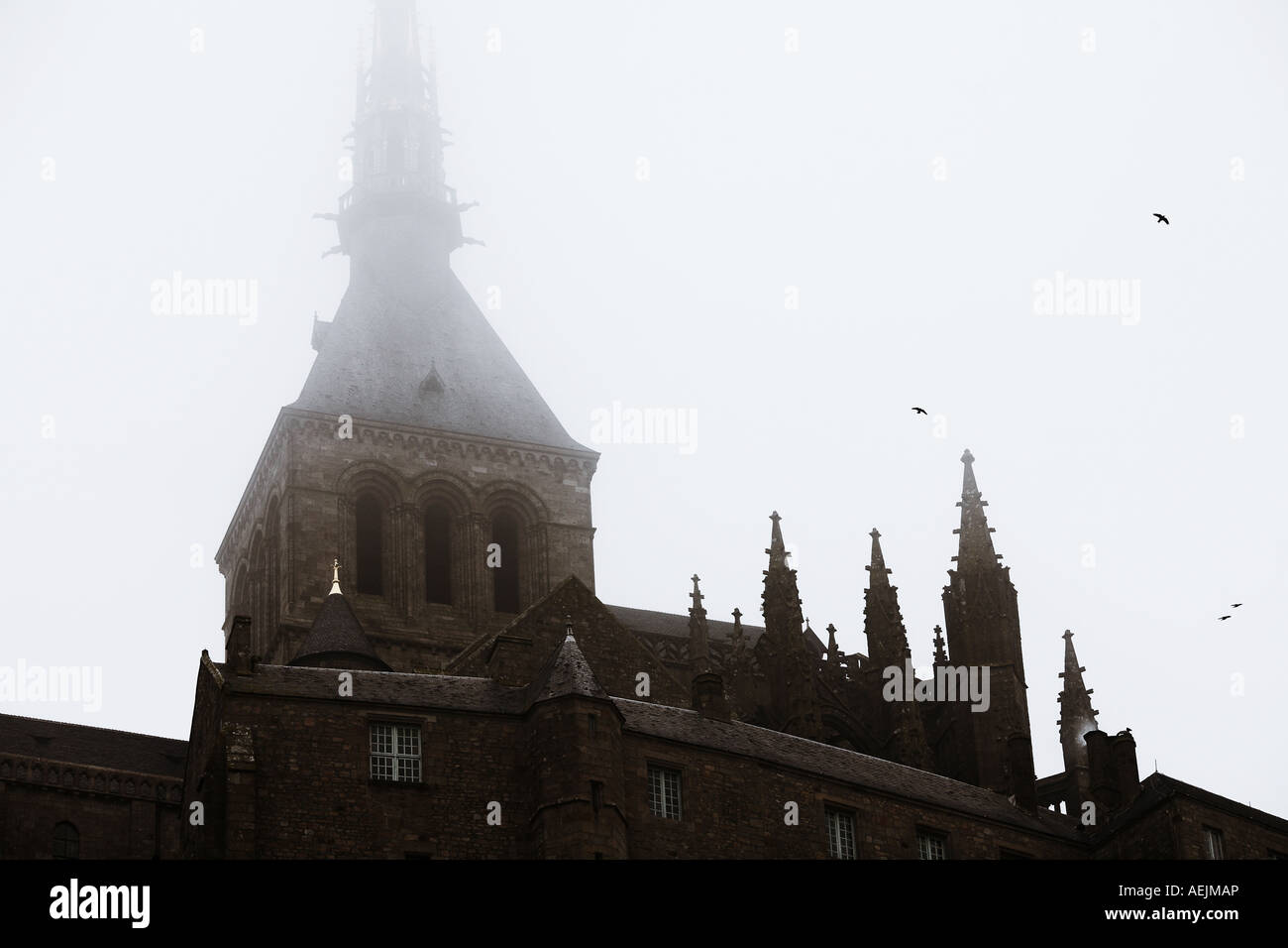 Dettagli della chiesa di Mont Saint Michel, Sito Patrimonio Mondiale dell'UNESCO La Manche regione Basse Normandie Normandia Francia Europa Foto Stock