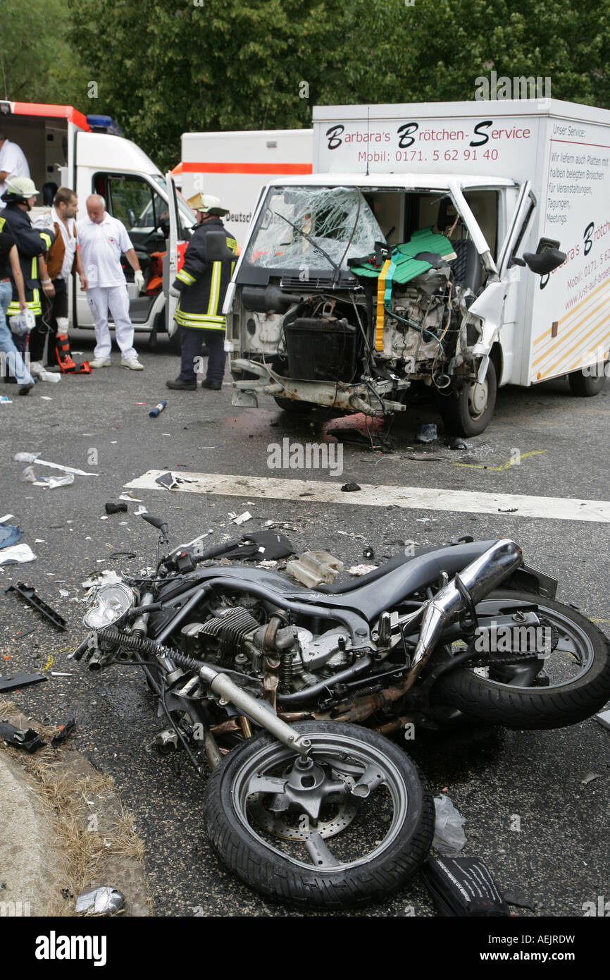 Incidente automobilistico Foto Stock