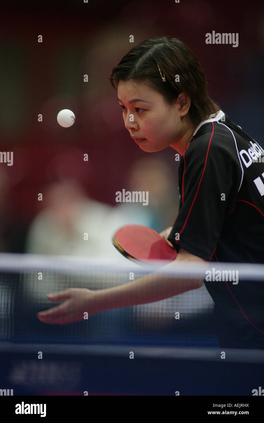 Wu Jiaduo , membro della nazionale tedesco di ping pong team Foto Stock
