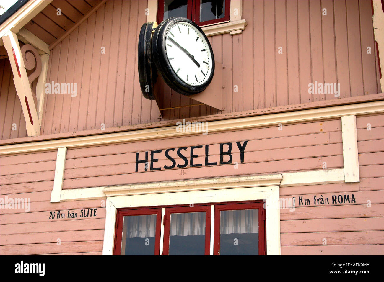 Museo delle ferrovie in Dalhem, Gotland, Svezia Foto Stock