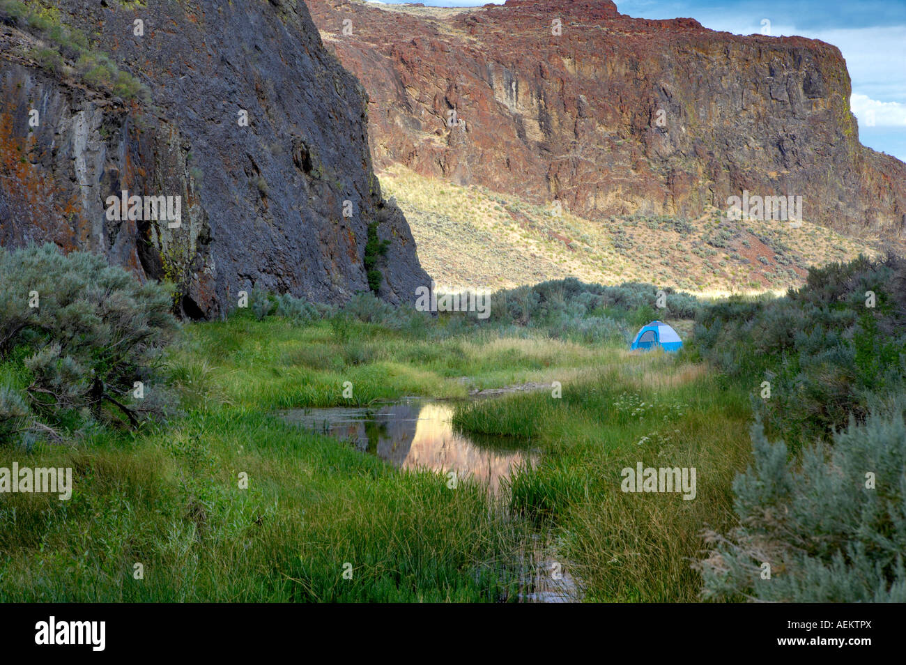 Camper Alpegate Trail High Rock Canyon Black Rock Desert National Conservation Area Nevada Foto Stock