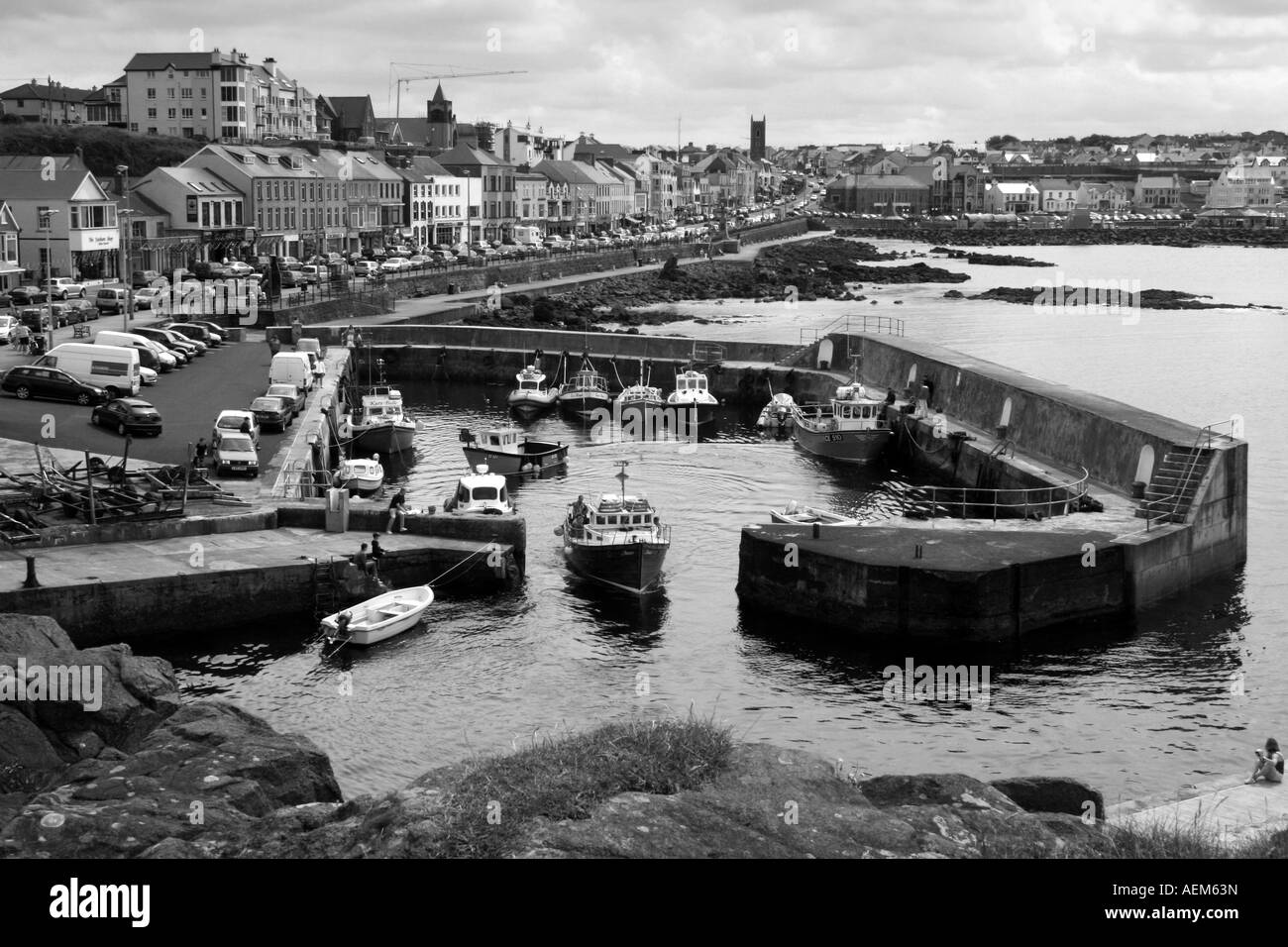 Portstewart porto e città, nella contea di Londonderry, Irlanda del Nord Foto Stock