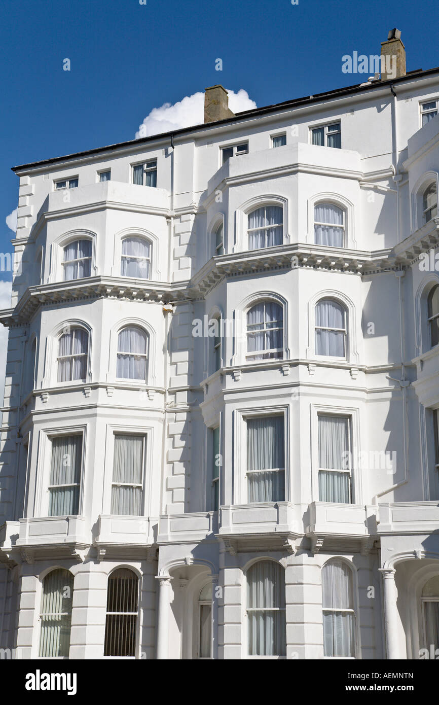 Edificio in stile vittoriano convertito in appartamenti Eastbourne 'East Sussex' Inghilterra Foto Stock