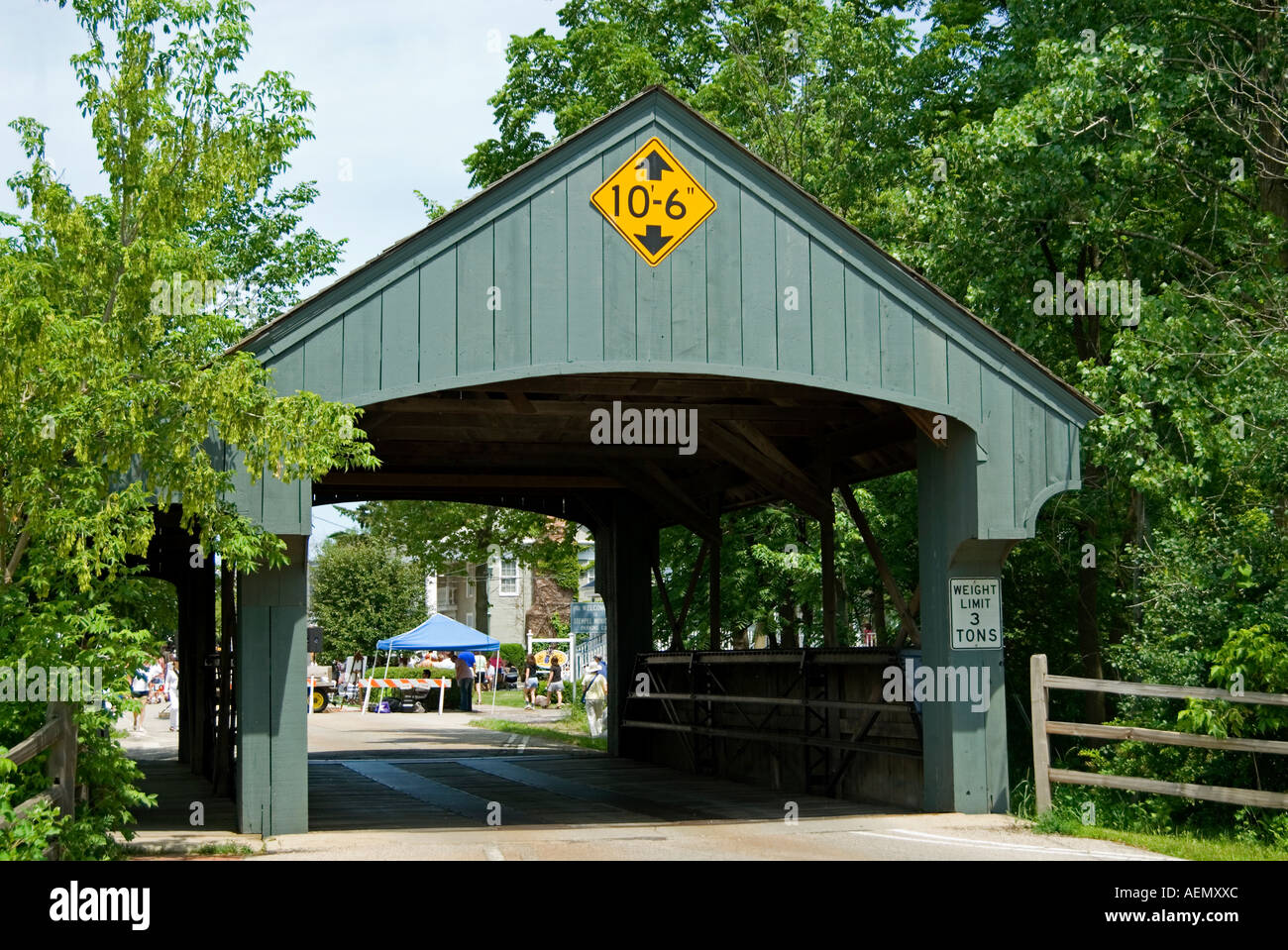 Ponte coperto / lunga Grove, Illinois, Stati Uniti d'America Foto Stock