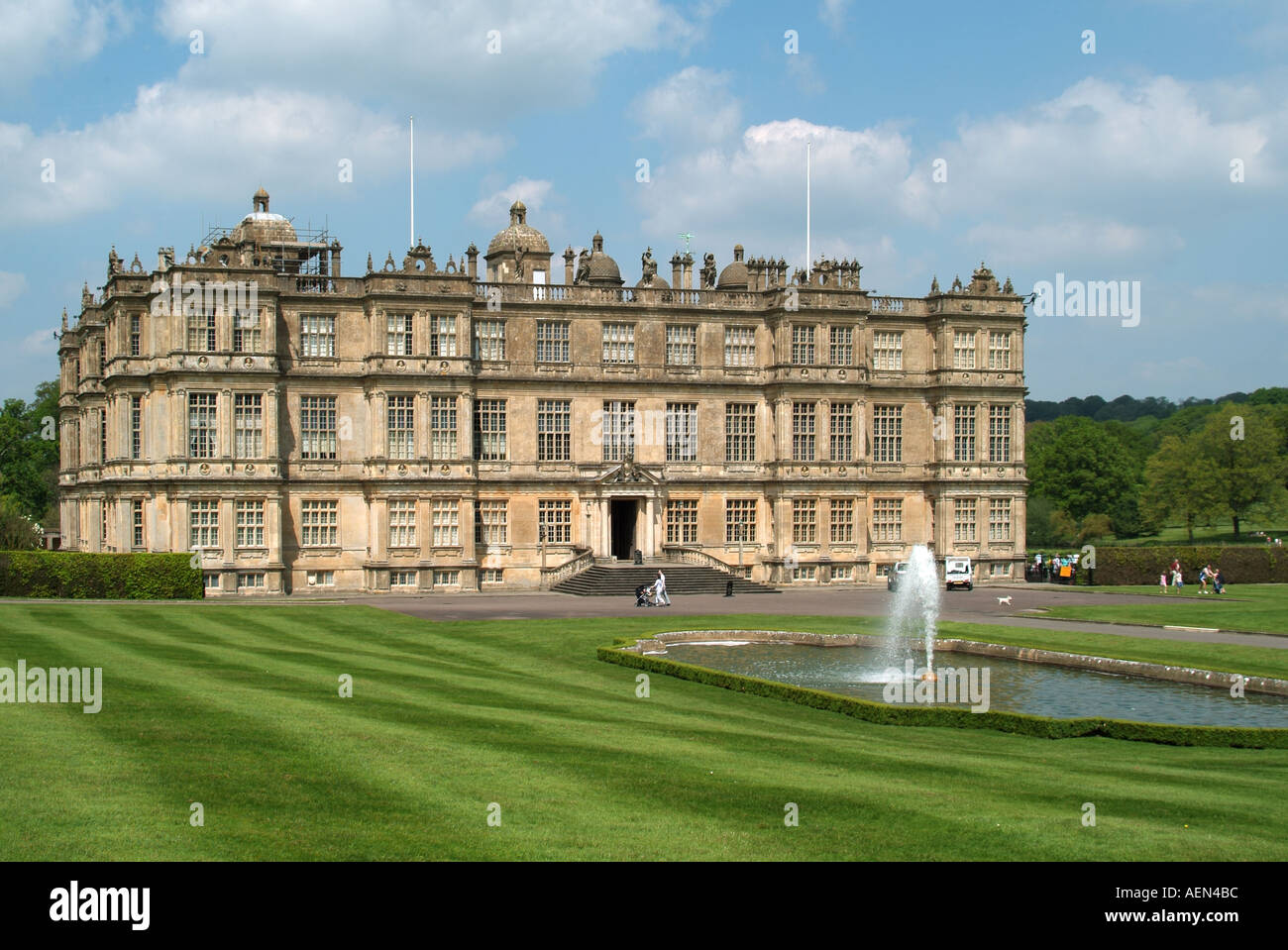Vicino a Warminster Longleat maestosa casa aperta a tutti i visitatori di proprietà dal marchese di Bath Wiltshire, Inghilterra REGNO UNITO Foto Stock