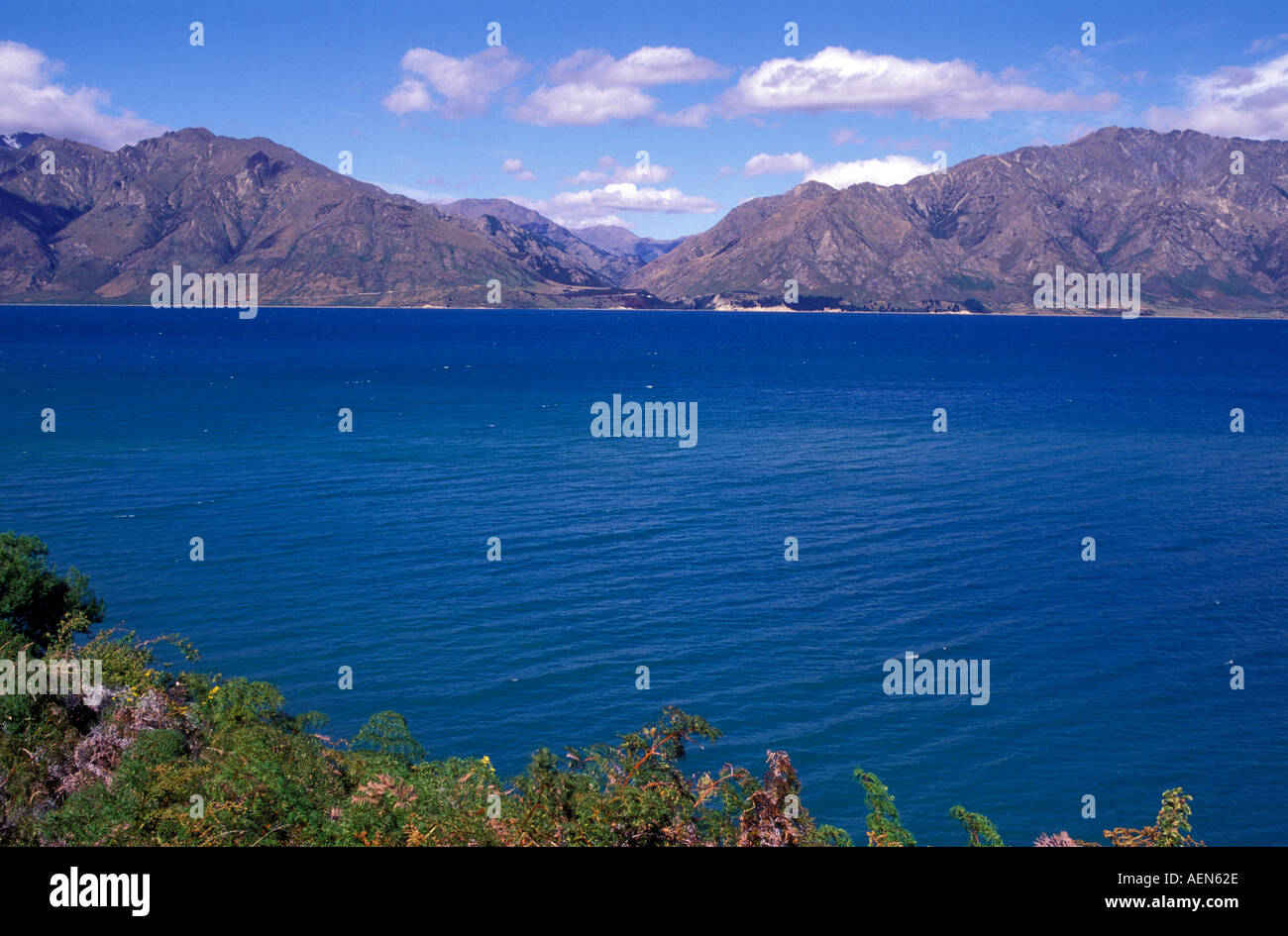 Nuova Zelanda Lago Hawea Foto Stock