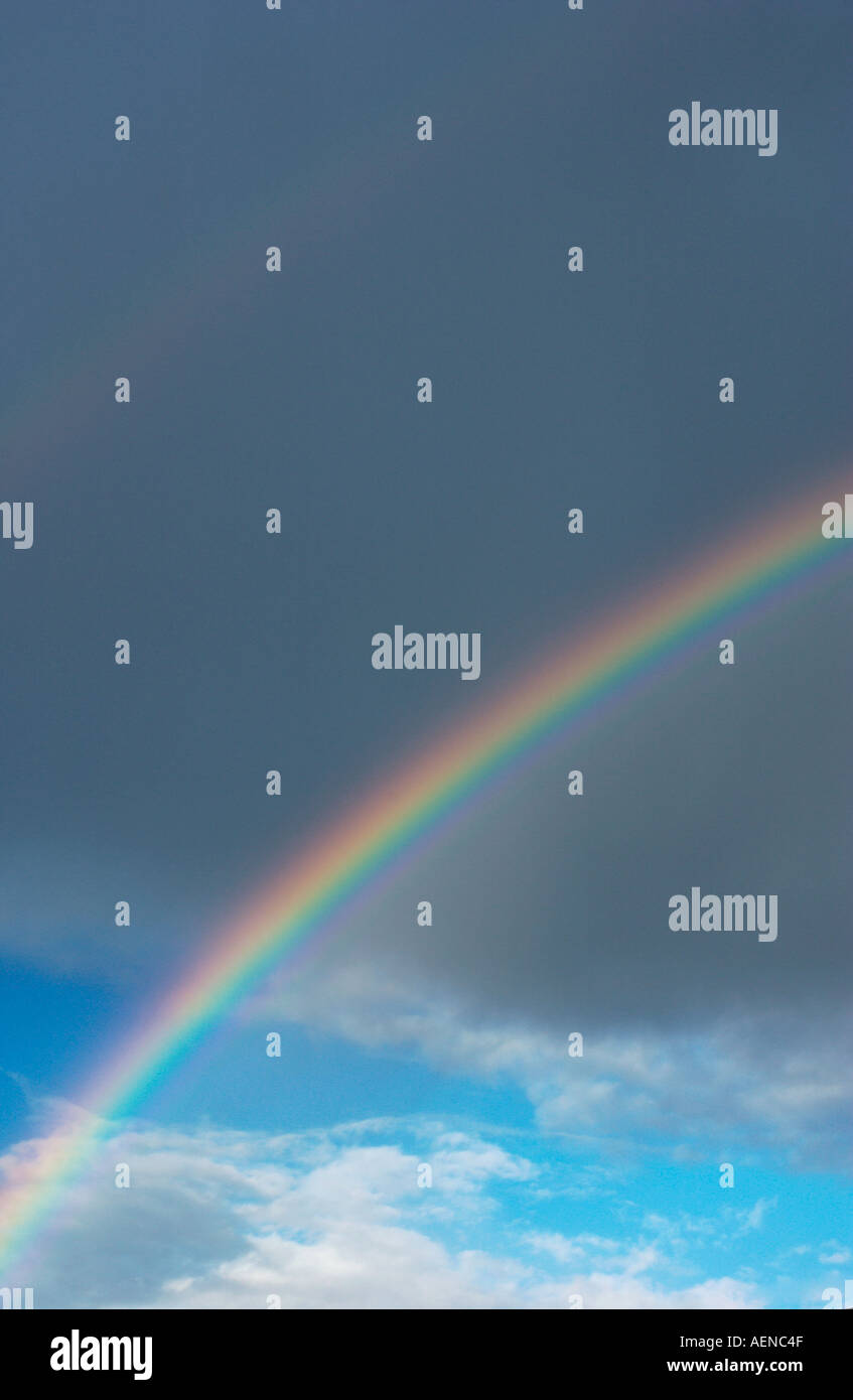 Arcobaleno nel cielo Portland Oregon USA Foto Stock