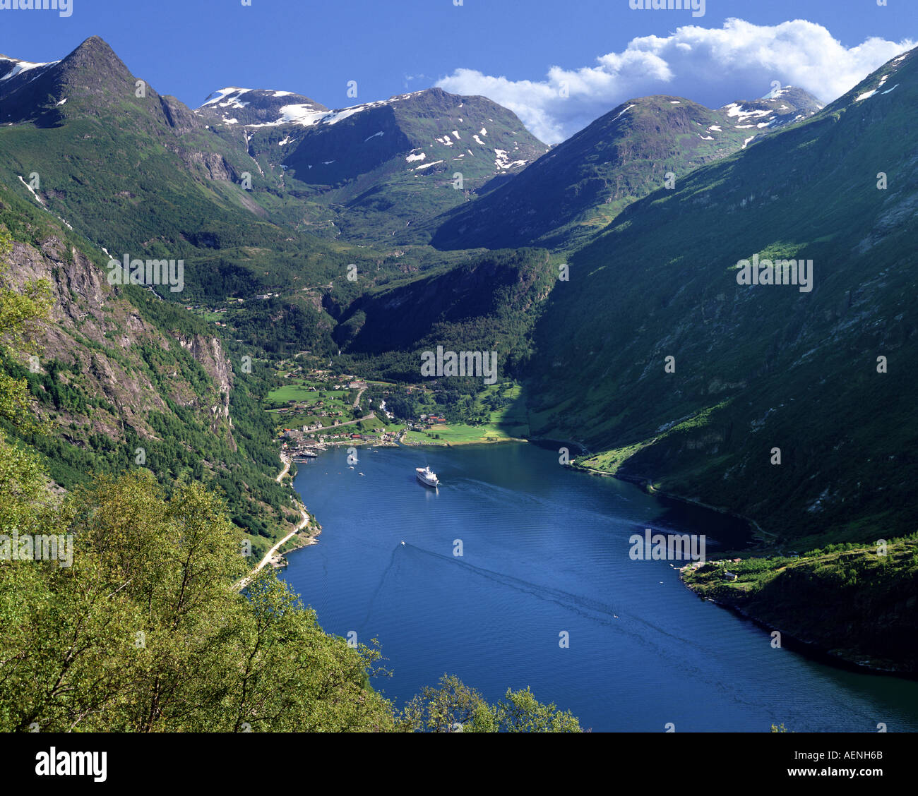 NO - More og Romsdal: Il Geirangerfjord Foto Stock