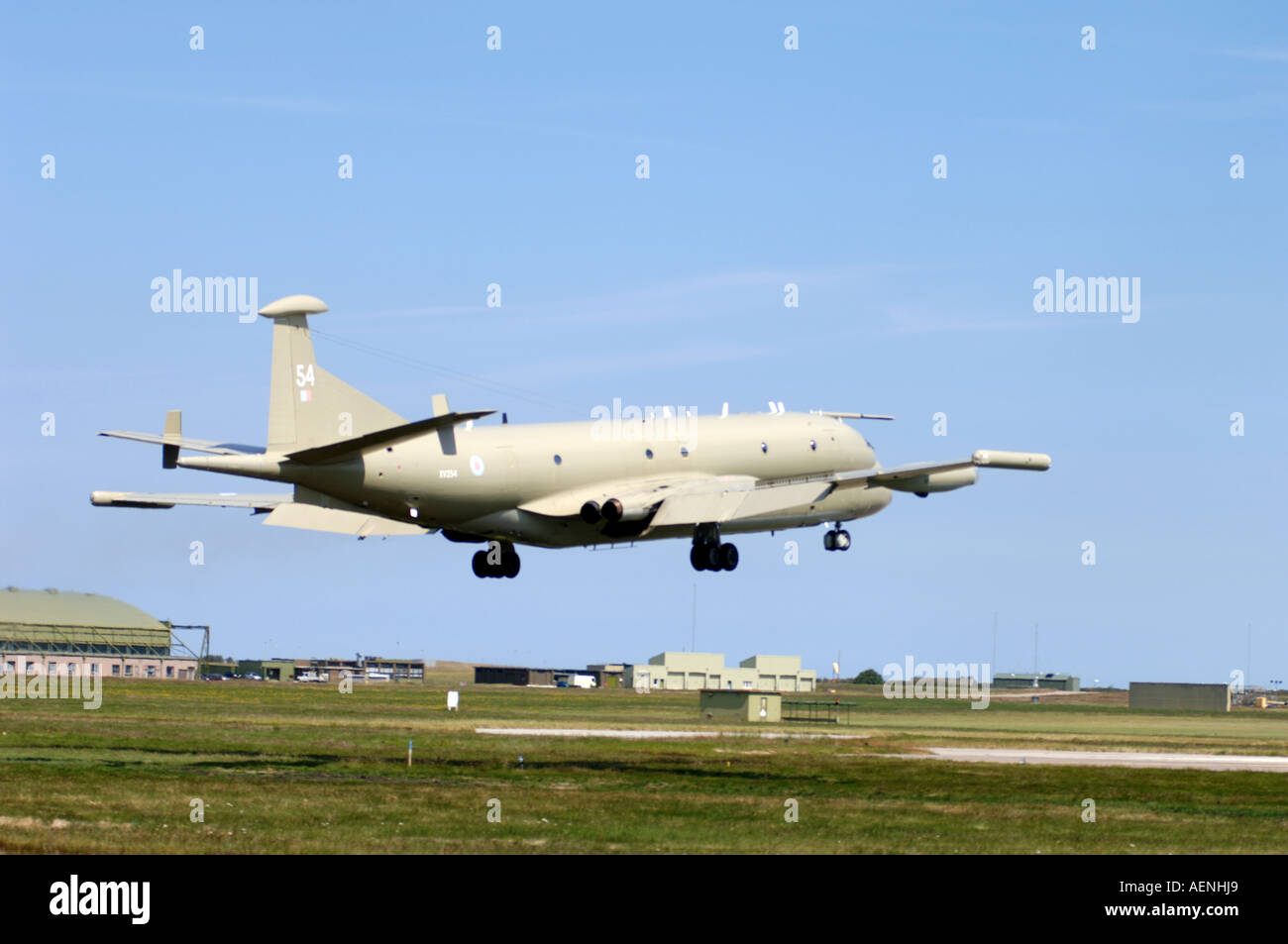 RAF Nimrod MR2 provenienti da terreni a Varese Ligure airfield. Moray. Scozia. RIF XAV-507 Foto Stock