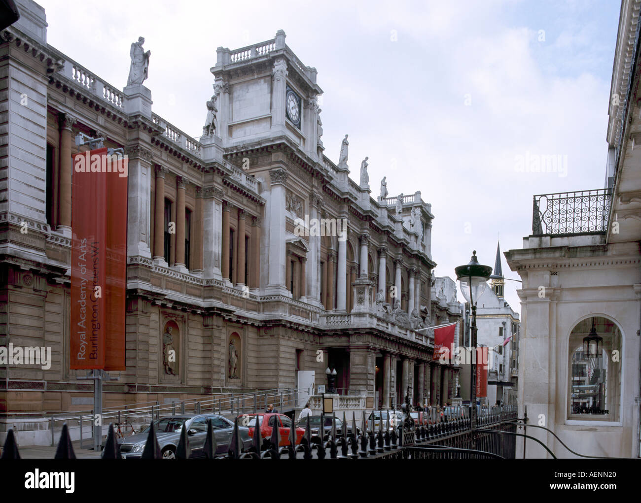 Londra, la Royal Academy of Arts, Burlington Gardens Foto Stock