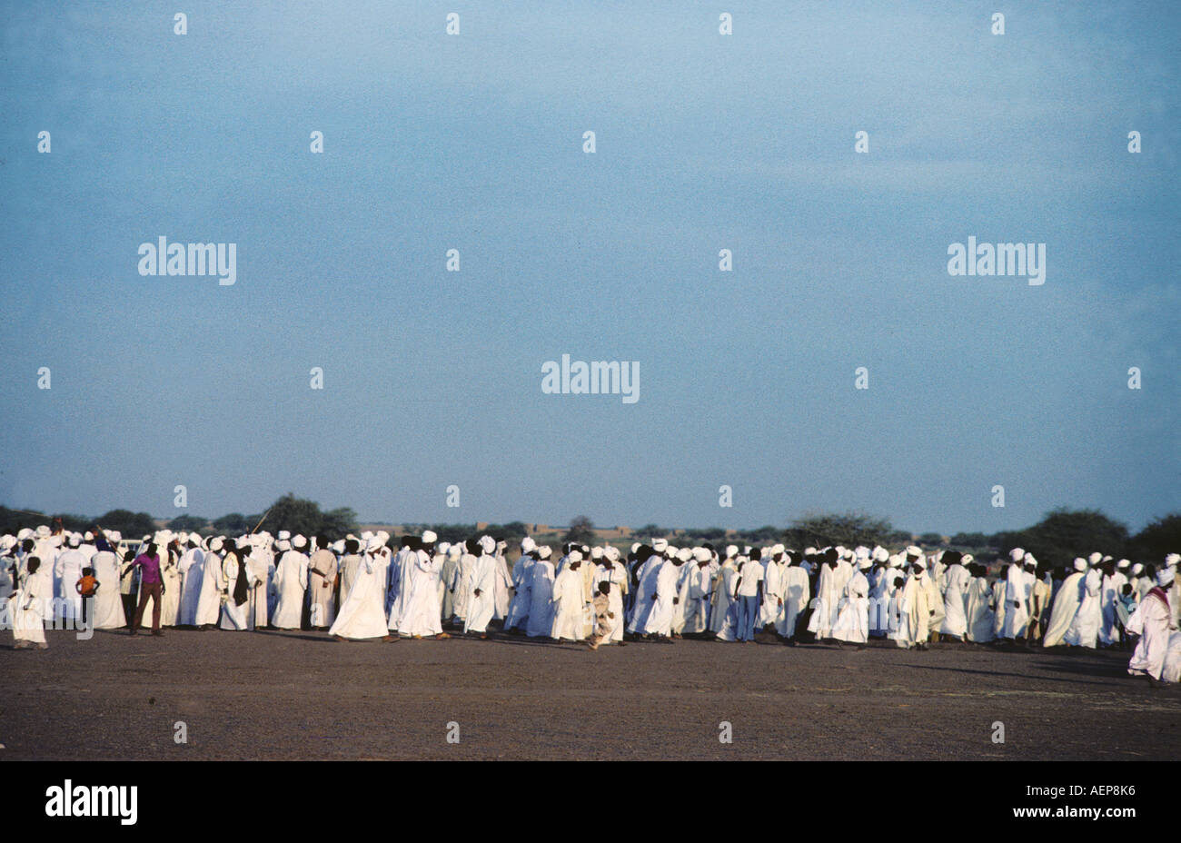 AF Tanzania; un grande raduno dei musulmani Foto Stock