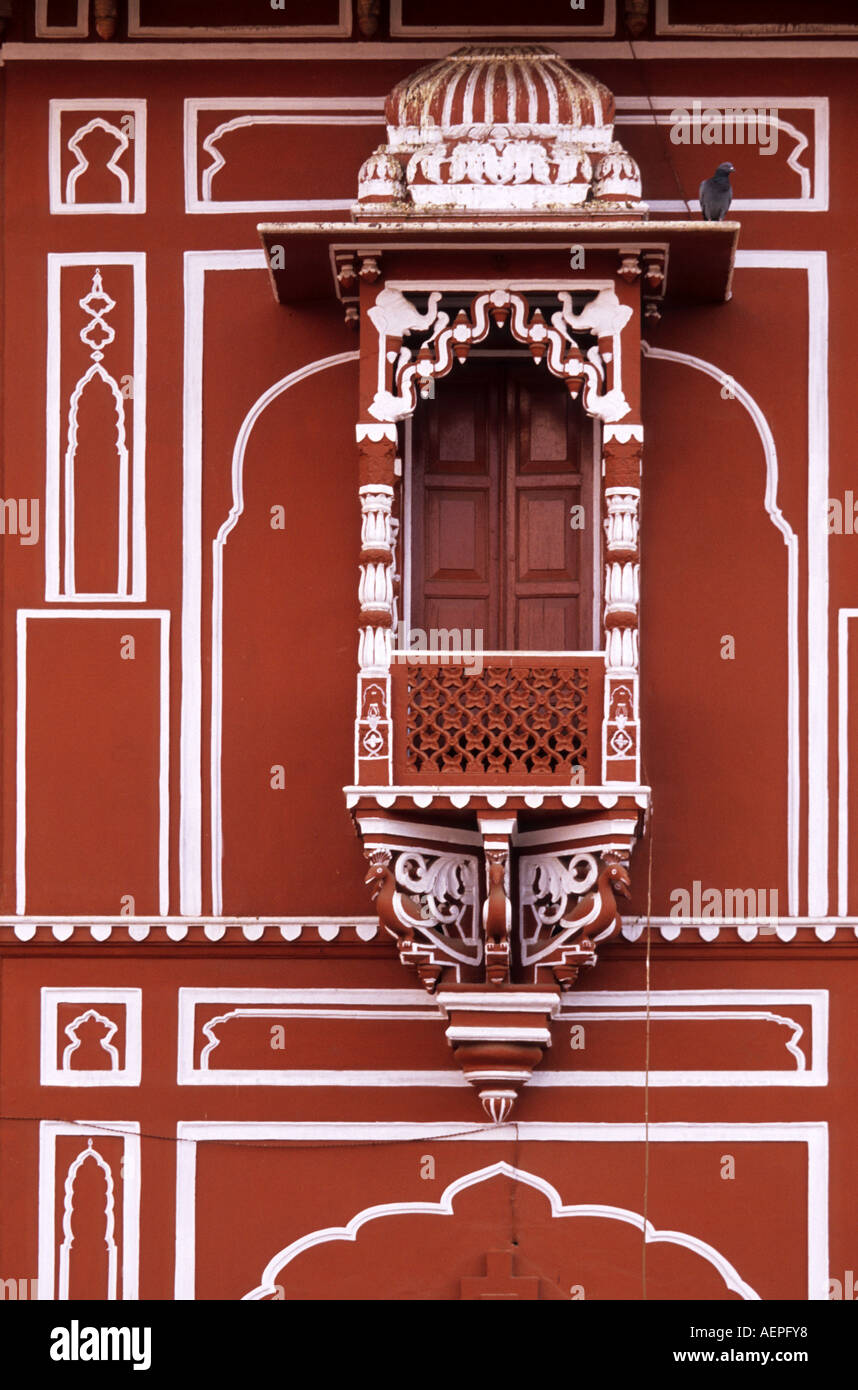 Dettagli architettonici della città Palace Jaipur, Ragasthan, India Foto Stock