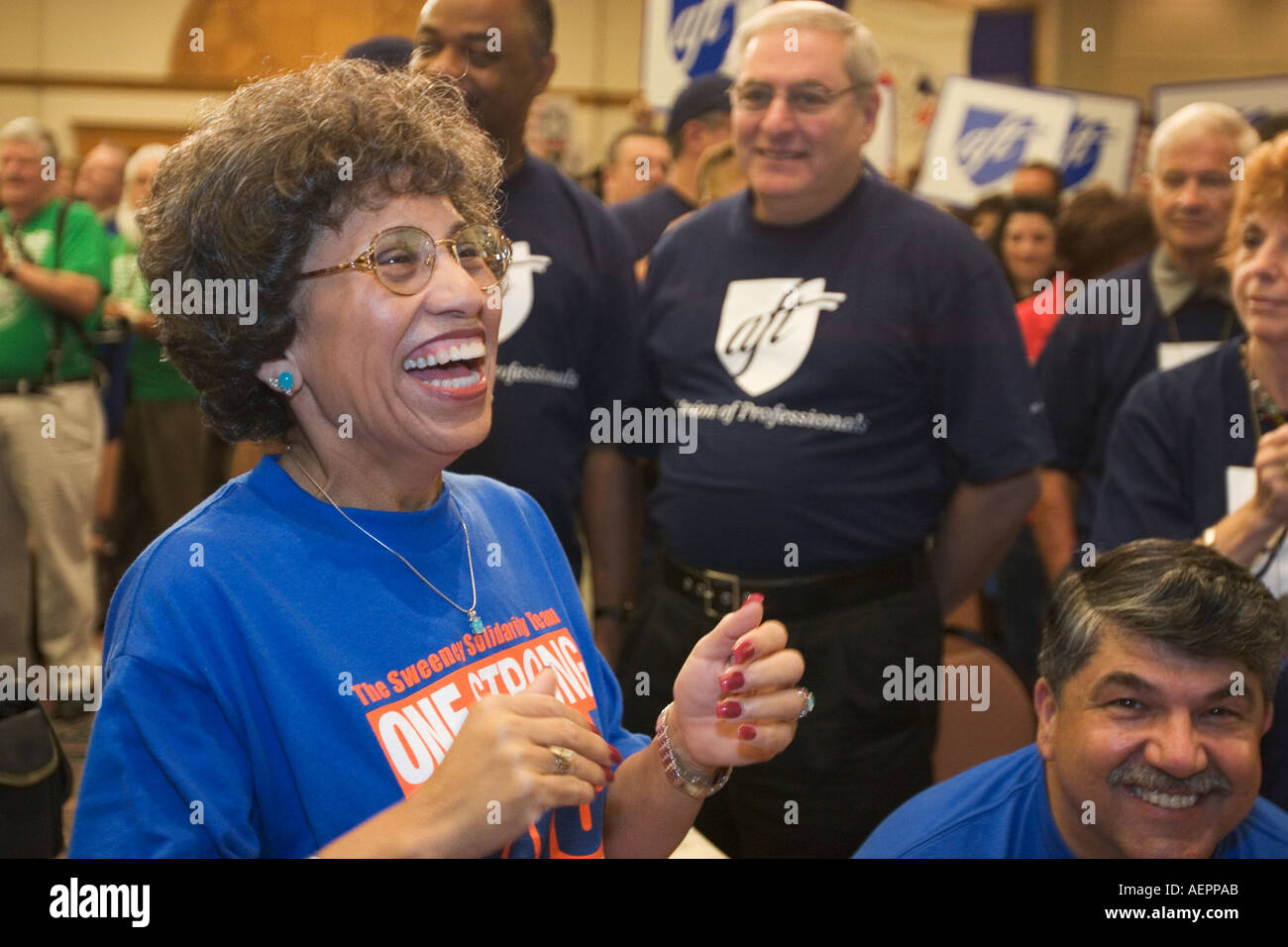 AFL CIO Executive Vice Presidente Linda Chavez Thompson Foto Stock