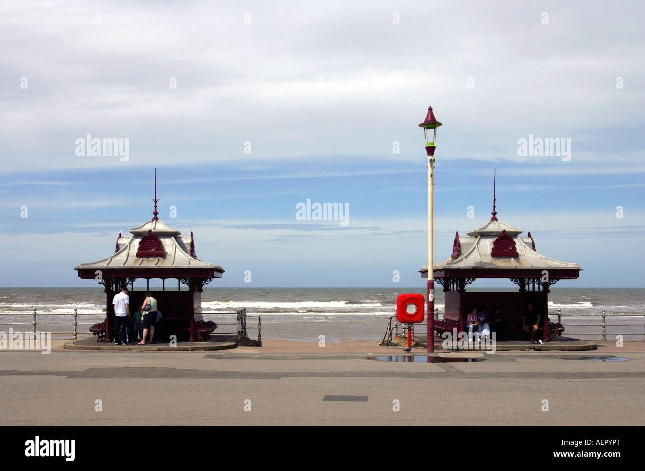 Spiaggia di Blackpool Foto Stock