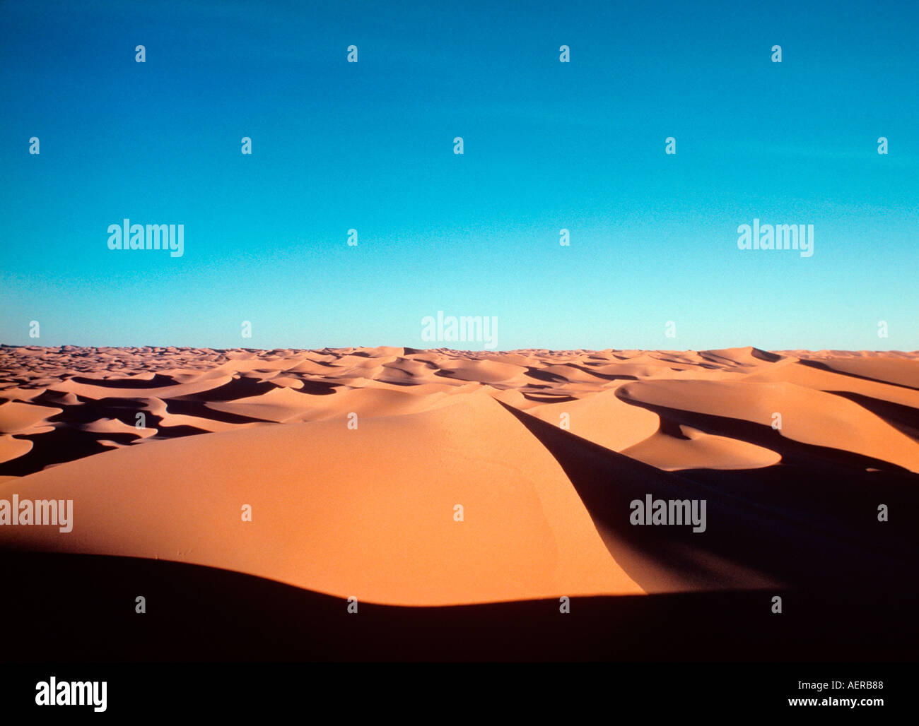 Le dune di sabbia vicino a oasi di Beni Abbes deserto del Sahara algeria Foto Stock
