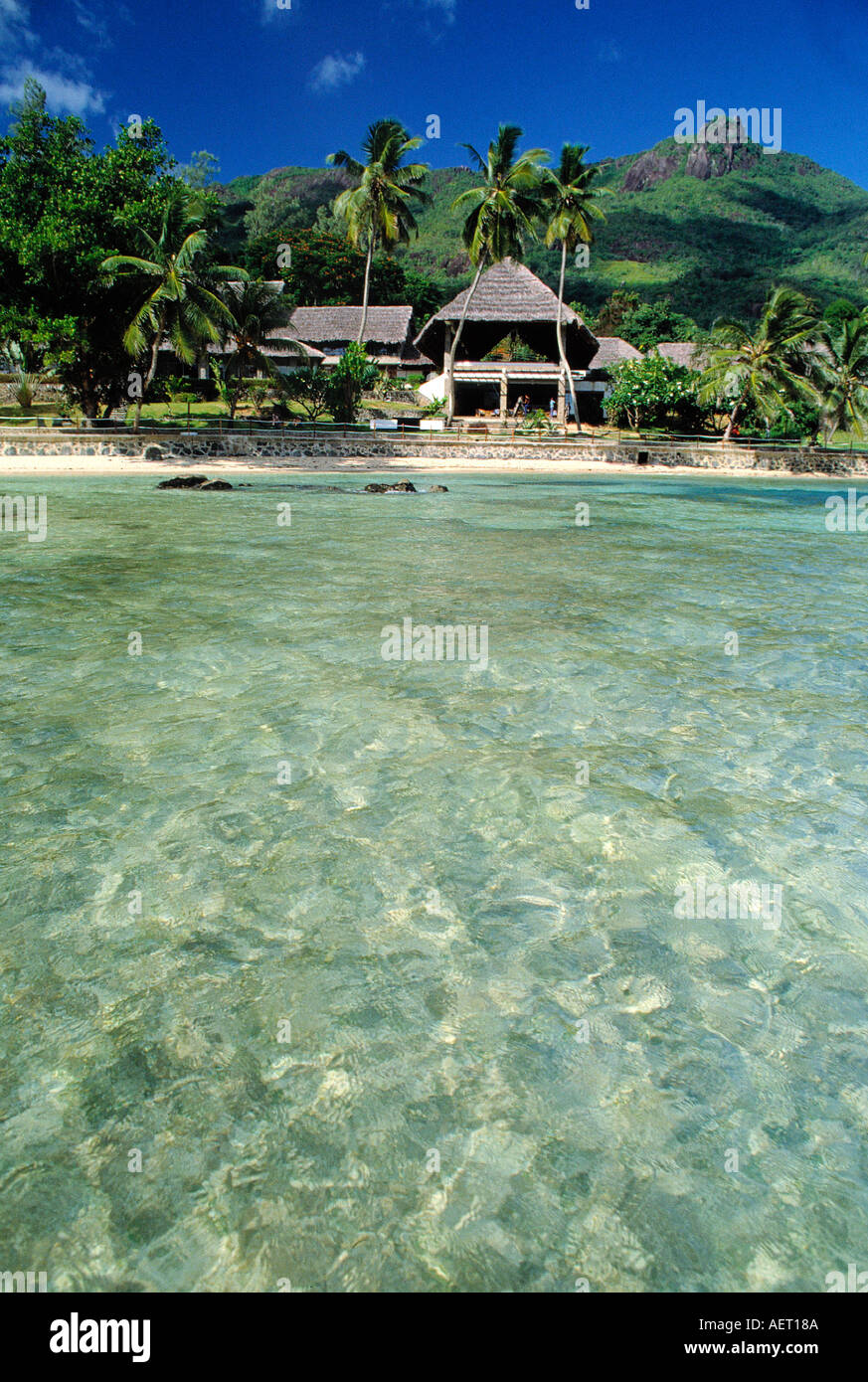 Coconut Grove hotel le meridien fishermans cove Beau Vallon beach Isola di Mahe seychelles Foto Stock