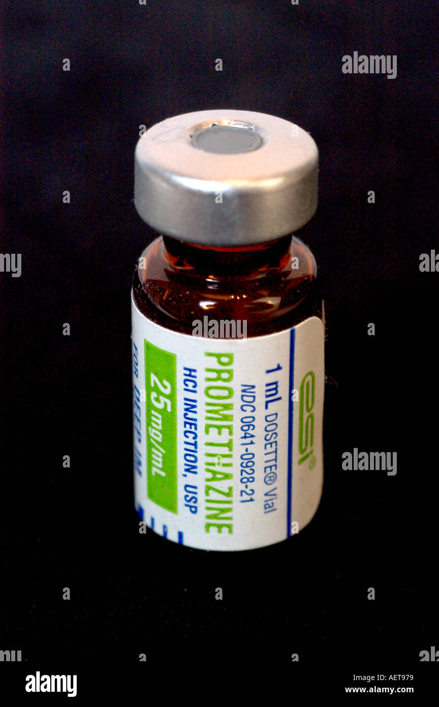 Prometazina phenergan è utilizzato per trattare la nausea e per potenziare gli effetti degli analgesici narcotici Foto Stock