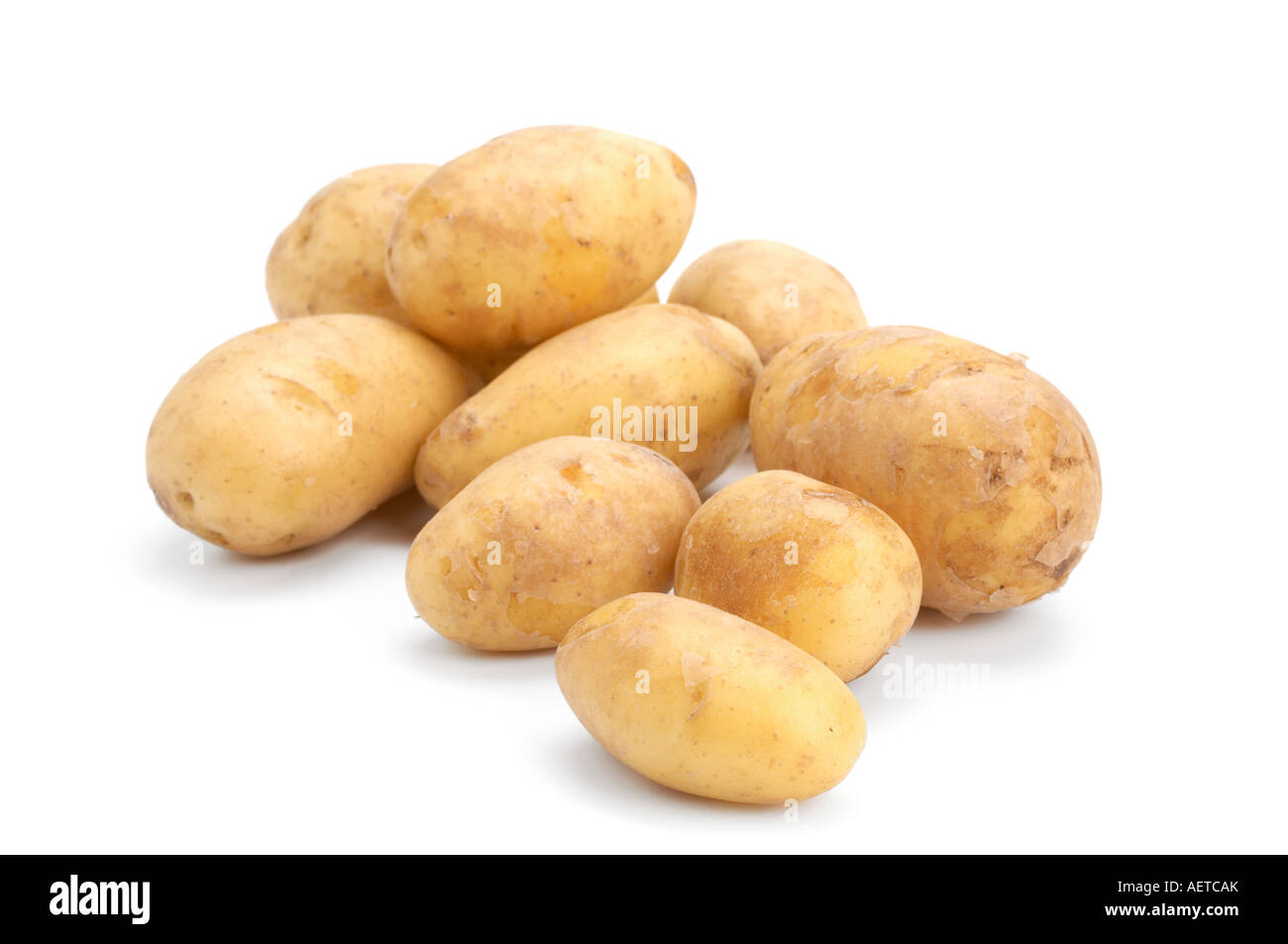 Patate di primizia varietà Nicola Foto Stock