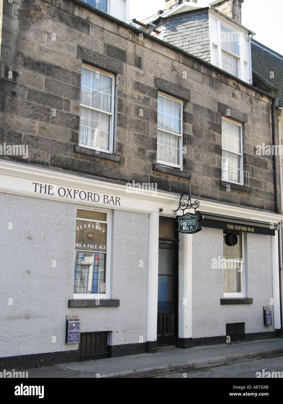 La Oxford Bar su giovani Street, Edimburgo, Scozia, Regno Unito. Foto Stock
