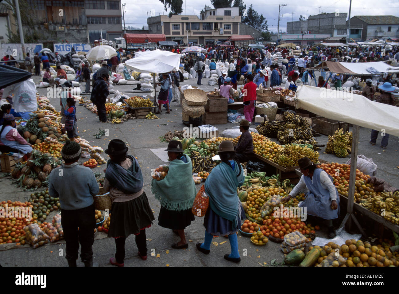 Ecuador,Equadoriano,Sudamerica,Latino ispanico etnia immigranti minoranza,mercato di Saquisili,mercato,Otavalo,Cotopaxi,Chibuleos,in Foto Stock