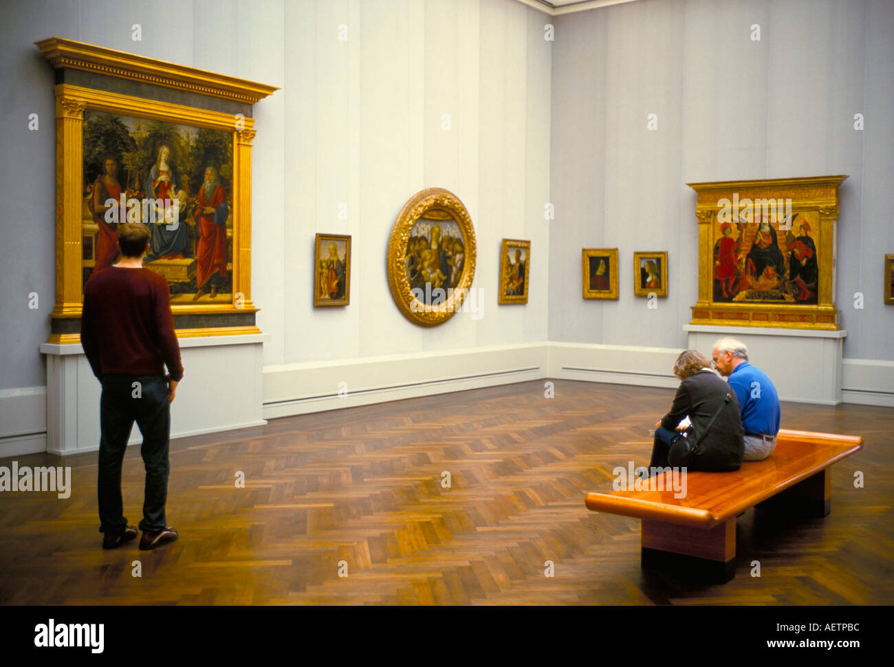 Museo Gemaldegalerie di pittura europea Berlino Germania Europa Foto Stock