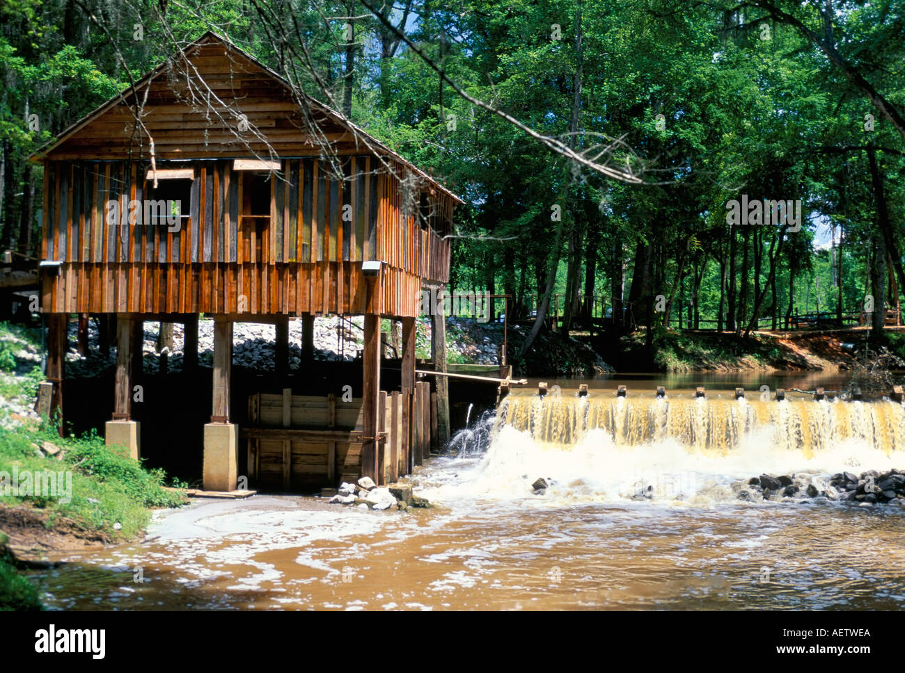 Mulino ristrutturato vicino Riley nella Contea di Monroe southern Alabama Alabama negli Stati Uniti d'America Nord America Foto Stock