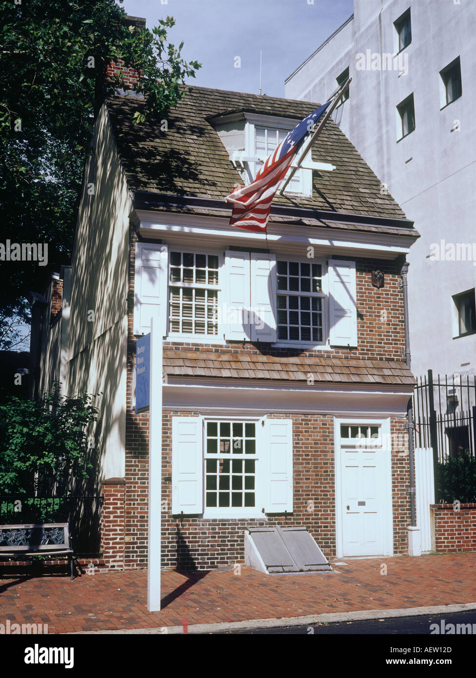 La Betsy Ross House PHILADELPHIA STATI UNITI D'AMERICA Foto Stock