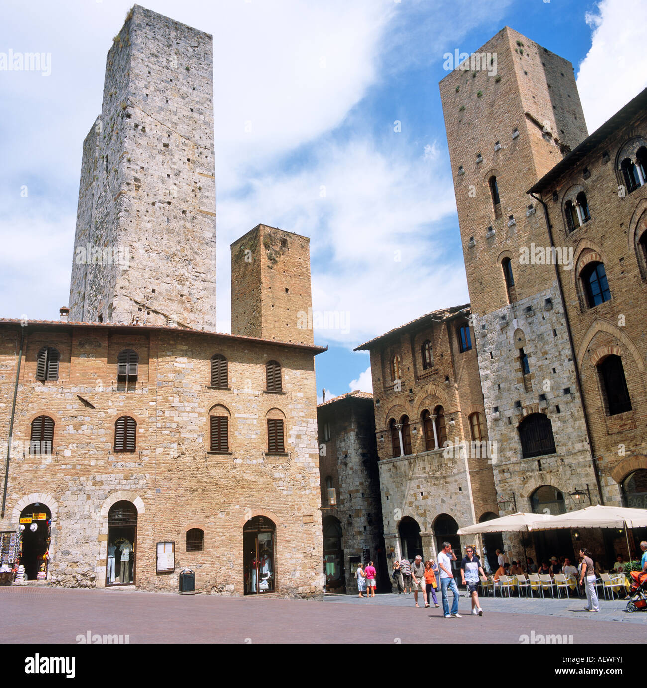 Le torri di San Gimignano Toscana Italia Europa Foto Stock