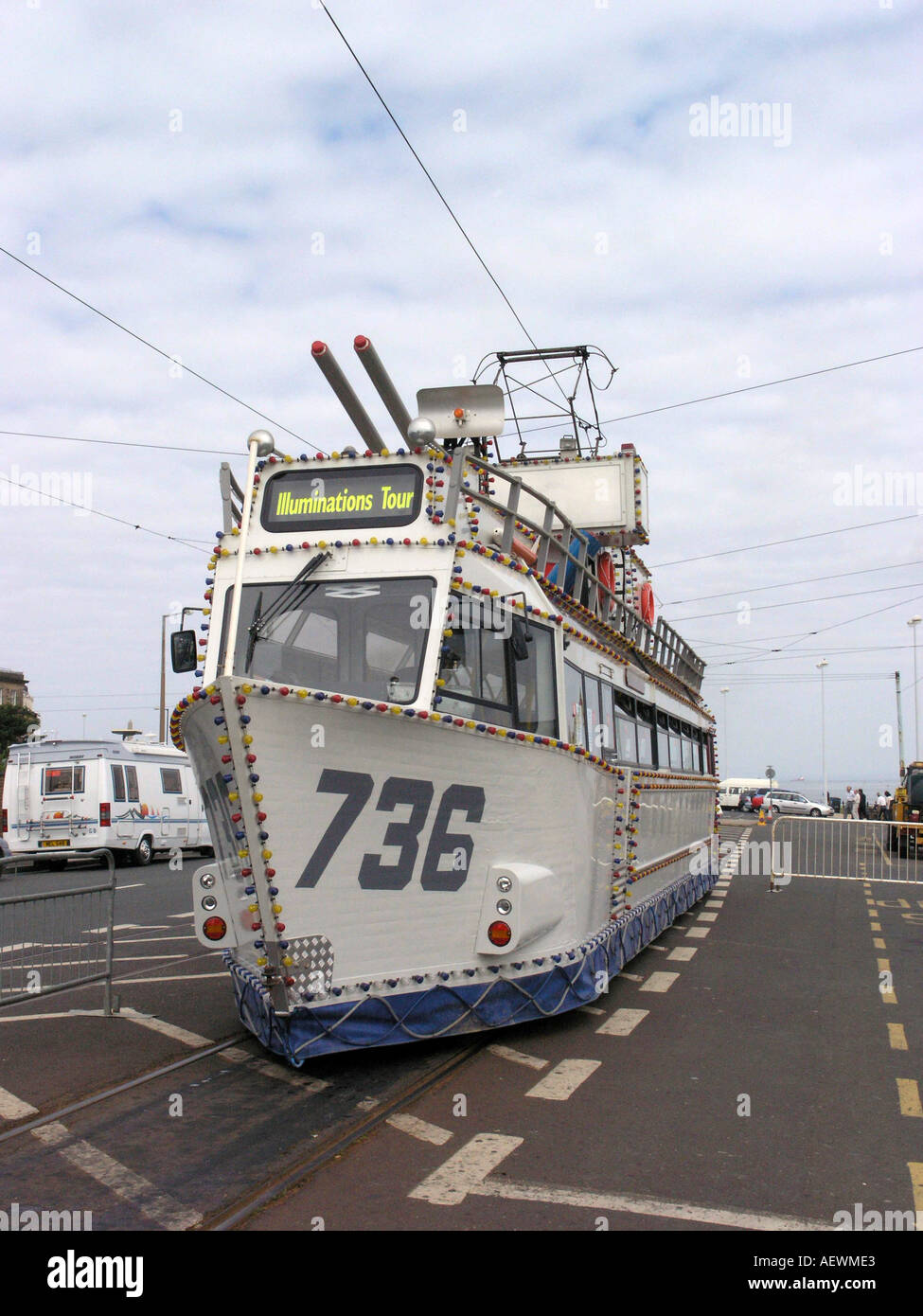 Blackpool 'Boat tram' a Fleetwood Foto Stock