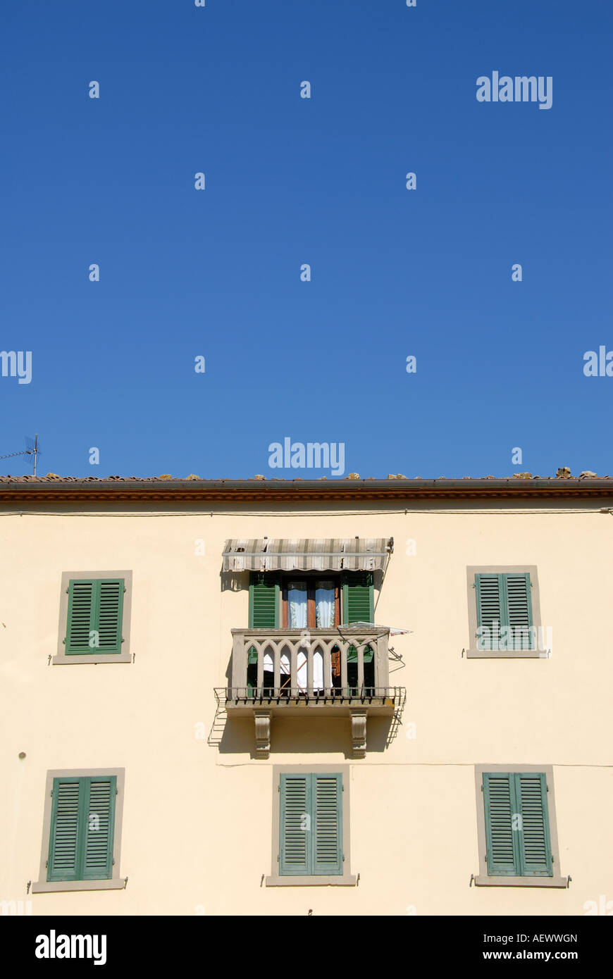 Tipica architettura, Radda in Chianti Italia Foto Stock