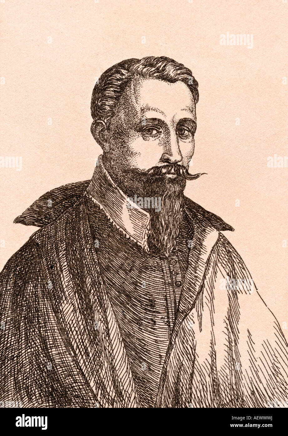 Hendrick o Hendrik Goltzius, 1558 - 1617. Printmaker, disegnatore e pittore olandese di origine tedesca. Foto Stock