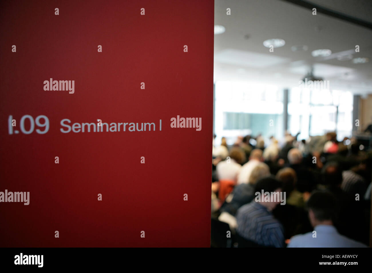Sala di seminario Foto Stock