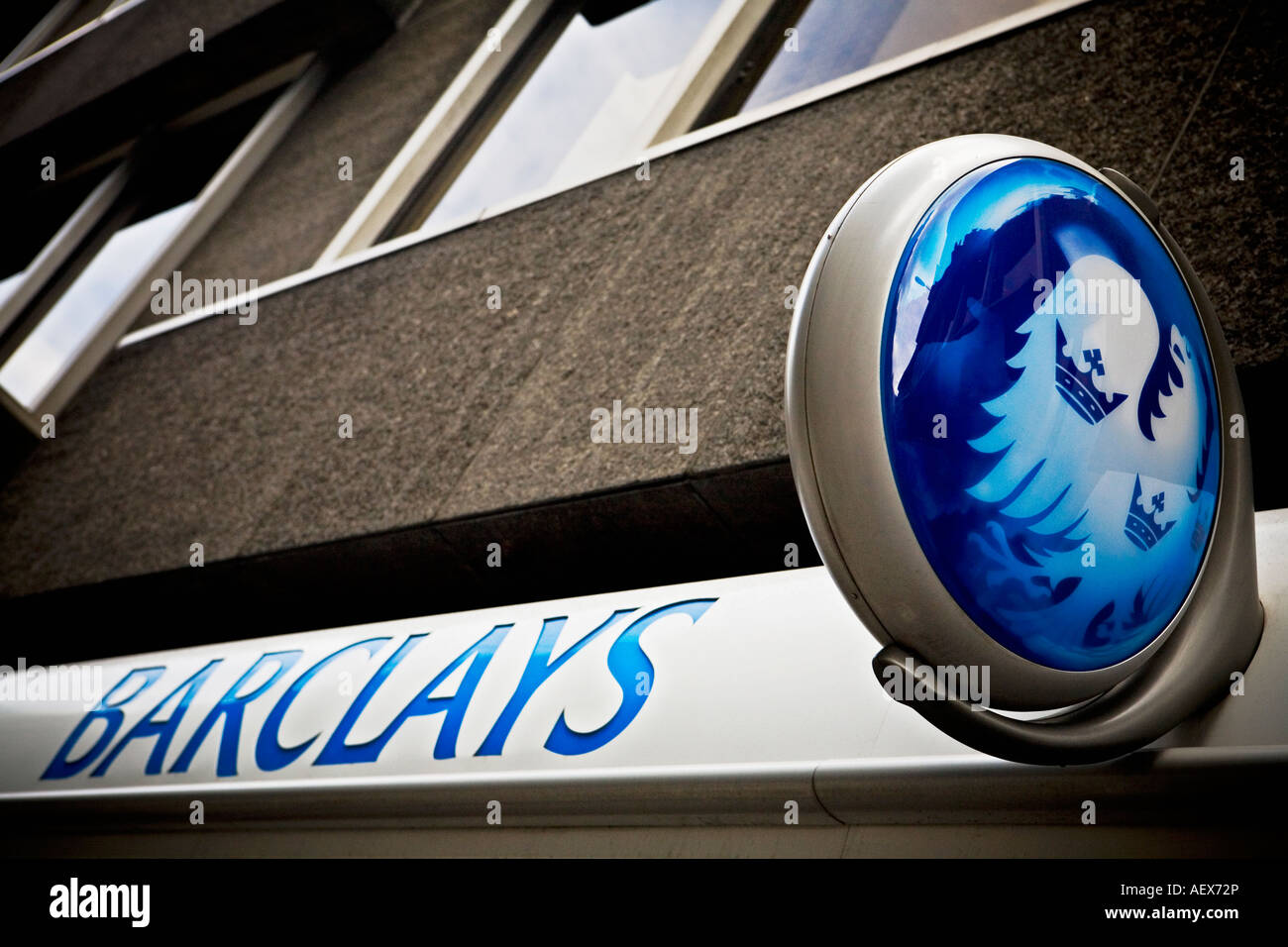 Barclays Bank filiale nella città di Londra Foto Stock