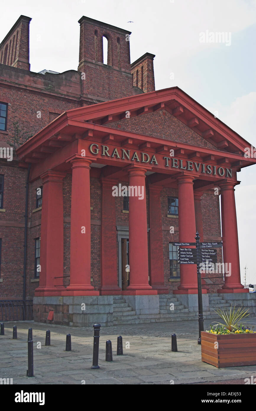 TV Granada Studios Liverpool Waterfront Foto Stock