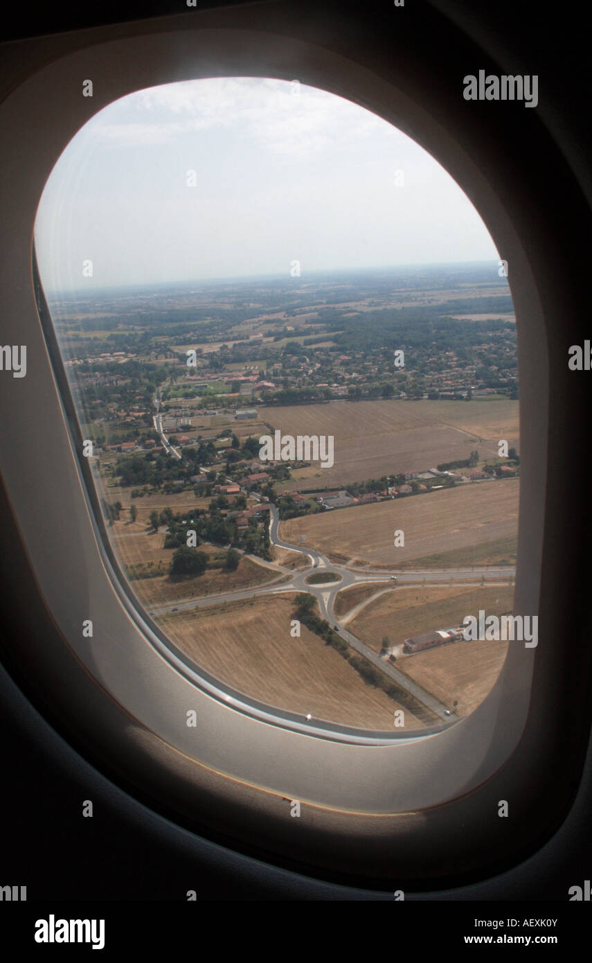 Arial vista da un aereo Foto Stock