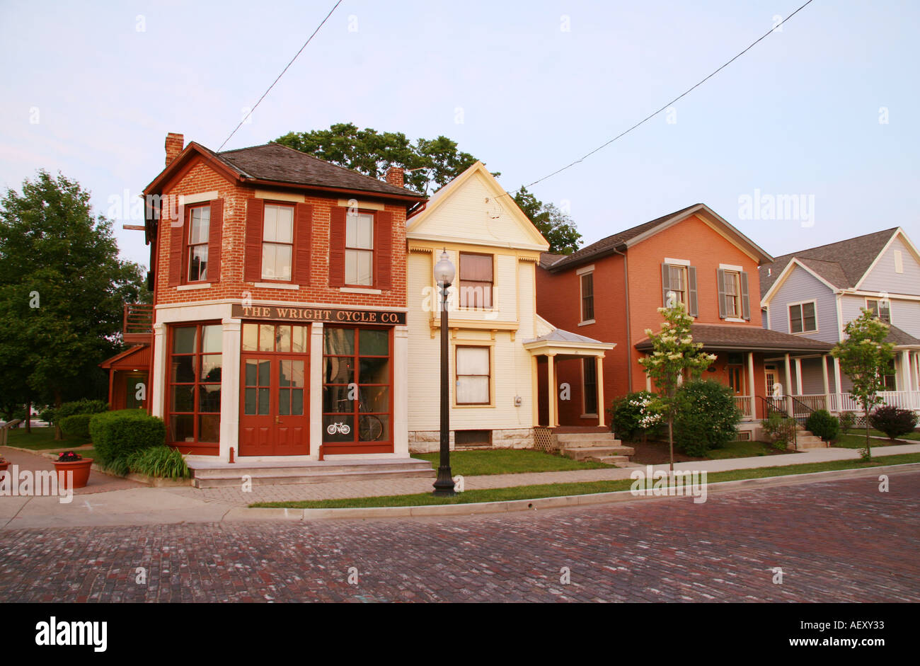 Il ciclo di Wright Company edificio storico dei fratelli Wright di Dayton, Ohio Foto Stock