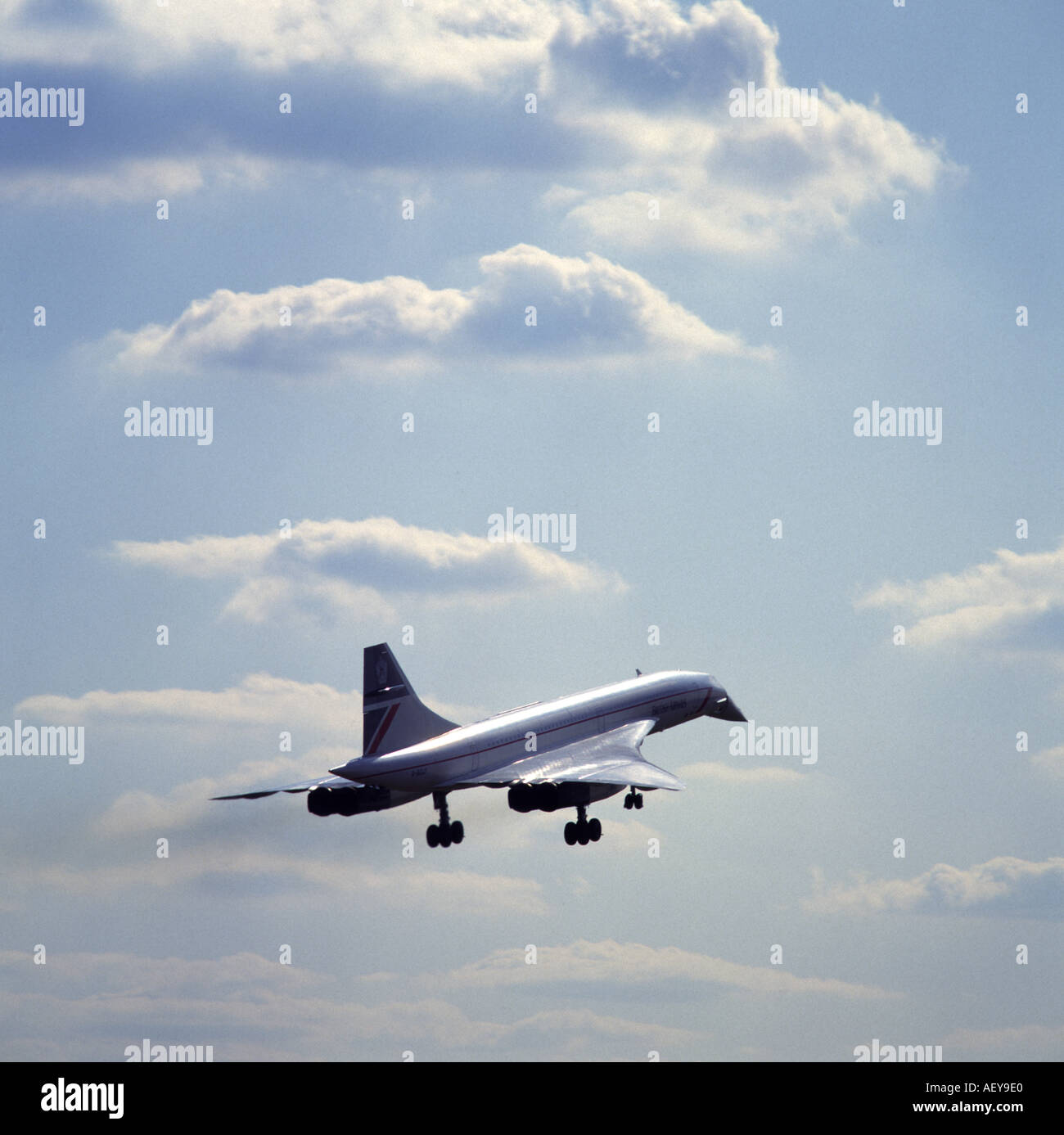 British Airways Concorde a take off 1995 Foto Stock