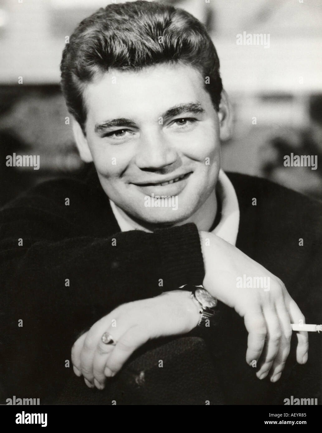 MIKE PRESTON UK cantante pop più famoso per il suo 1959 hit Mr Blue Foto Stock