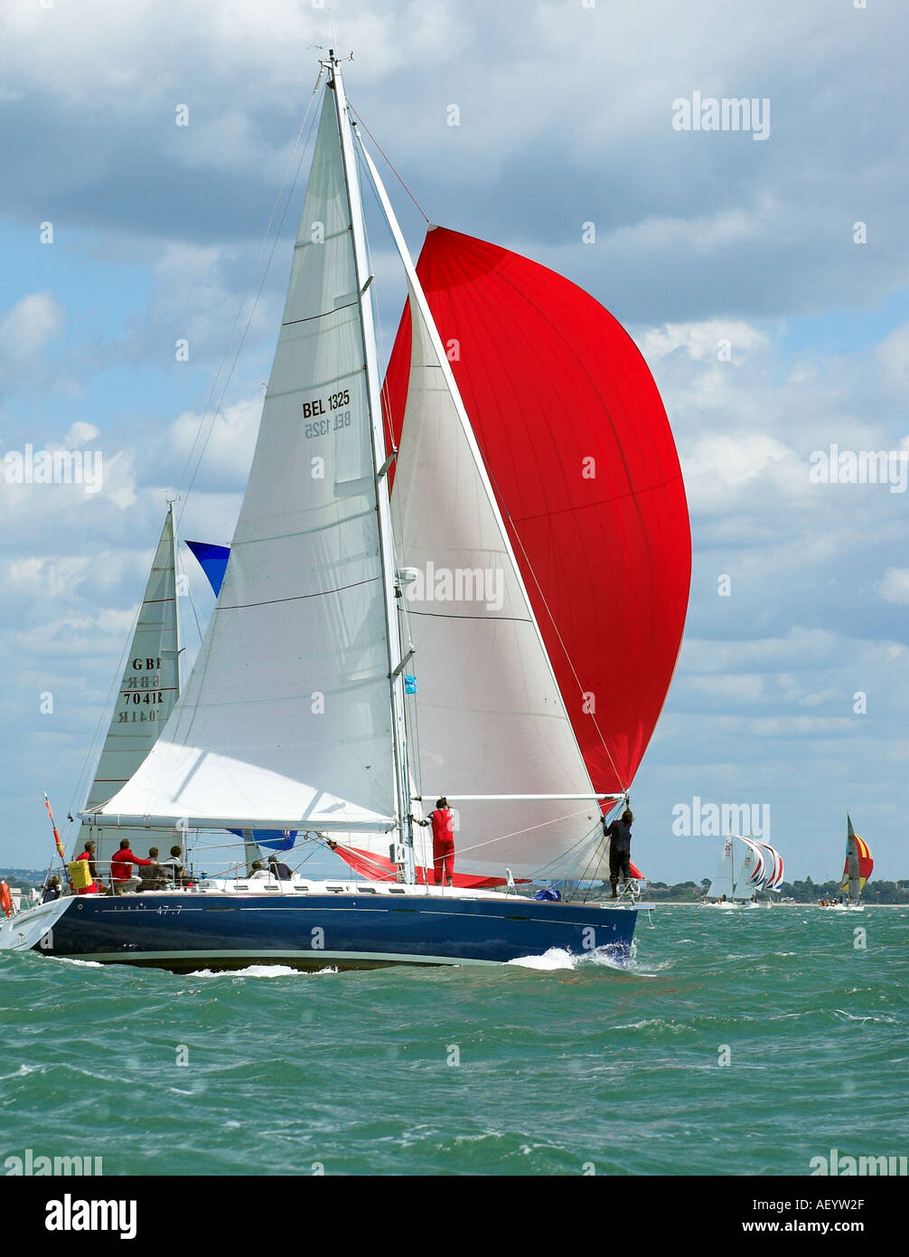 Yachts Racing a Cowes 2005 Foto Stock